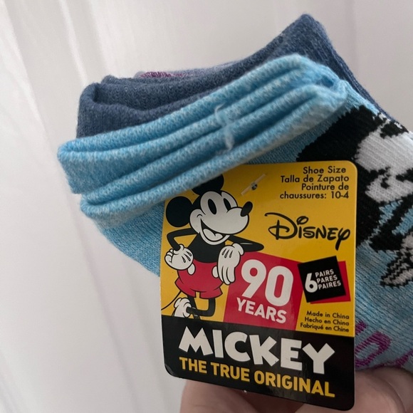 Disney Other - Disney Mickey Mouse Socks 6 pair/pack kids